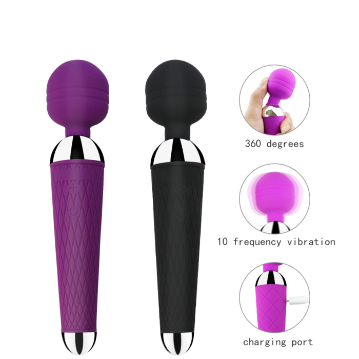 Sex 10 Speeds Powerful AV Magic Wand Clitoris Sex Toys for Women G spot Vibrator Massager Adult Sex Product