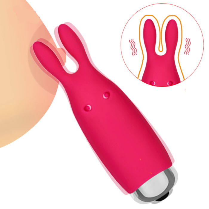 Mini Rabbit Vibrator G-spot Masssage Sex Toys for Women Nipple Clamp Clitoris Vagina Stimulator Female Masturbator
