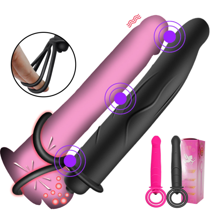 FLXUR Double Penetration Vibrator Sex Toys For Couples Strapon Dildo Vibrator Strap On Penis Sex Toys For Women Man