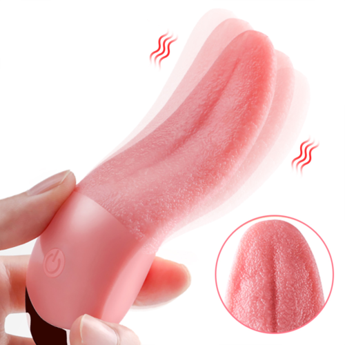 Soft Tongue Licking Vibrator G spot Clitoral Stimulator Mini Clit Sex Toys for Women Rechargeable Nipple Female Masturbator